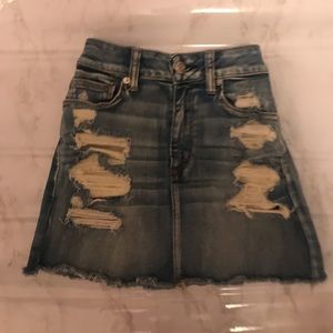 American eagle denim skirt